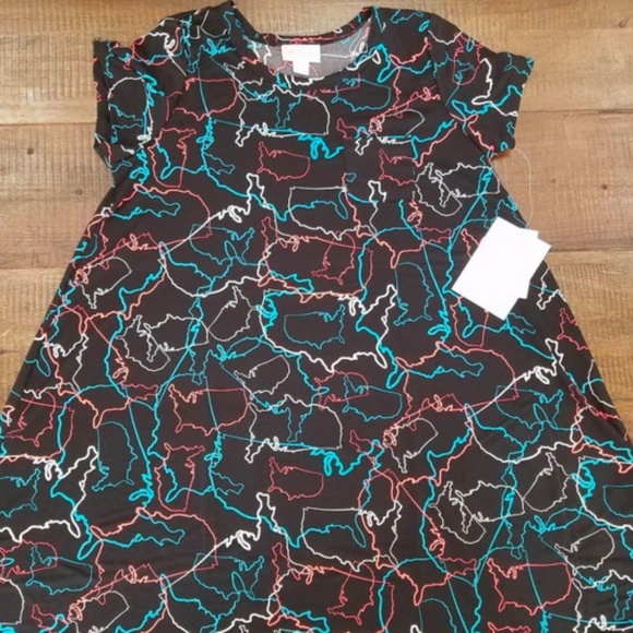 LuLaRoe Other - LuLaRoe Americana Scarlett Dress Swing USA NEW